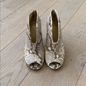 Brand new snake skin booties